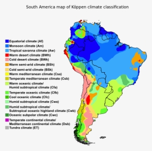 South America Map Of Köppen Climate Classification - Koppen Climate Classification South America