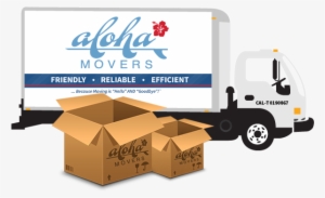 Aloha Moving Truck - Moving Company Logo Png