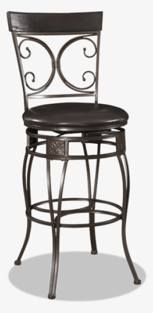 Big & Tall Bronze Scroll Bar Stool - Bar Stool