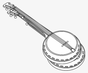 Samba Banjo Instruments Music Mexican Span - Banjo Coloring Page