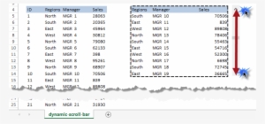 Dynamic Scroll Bar - Scrollbar
