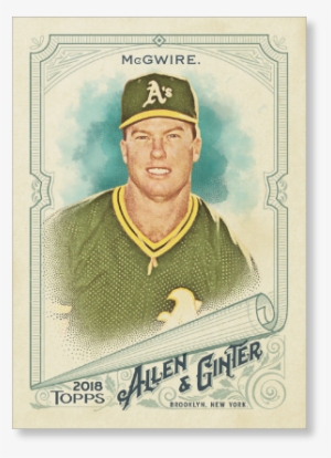2018 Topps Allen & Ginter Mark Mcgwire Base Poster - Allen & Ginter