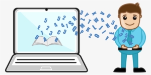 Child Computing Vector Clipart Laptop Clip Art - Child Computing Vector