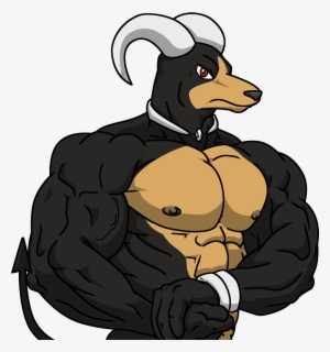 Houndoom Used Bulk Up - Houndoom Muscle Growth
