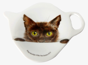 Bandeja Mini Gato - Peep Feline 90223 Tea Bag Holder, Small