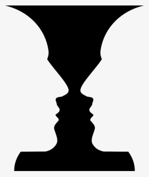 Can You See Vase And Faces Simultaneously - Vase And Face Optical Illusion