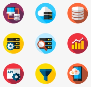 Database And Servers - Database Icon Png Vector