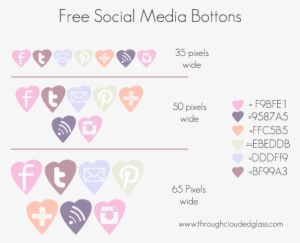 Here Are Some Social Media Icons That I'm Giving To - Heart
