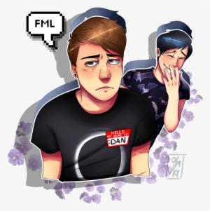 I Phil U Bruh - Misfit Dan And Phil Fanart