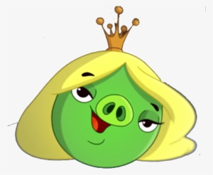 The Queen Pig Is A Little Pig Smaller Than King Pig - Angry Birds Female Pig