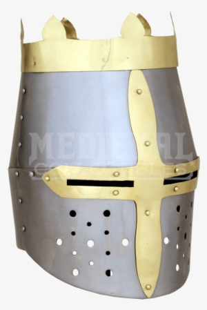 Kings Crown Medieval Great Helm - Crown Helmet