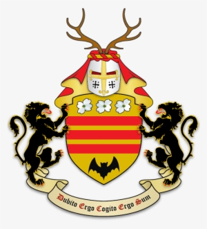 Or, Three Bars Gules, In Chief Three Dogwood Blossoms - Crusader Helm Coat Of Arms