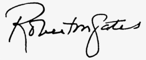 Robert Gates Signature