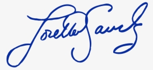 Loretta Sanchez's Signature - Signature Png Transparent Blue