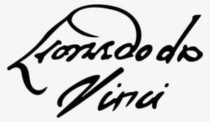 Leonardo Da Vinci's Signature - Leonardo Da Vinci Signature Png