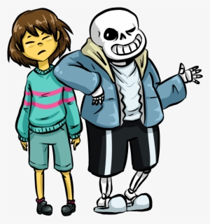 Clip Download And By Gotmlk On Deviantart - Frisk And Sans Transparent