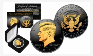 Black Ruthenium 2-sided 2017 Kennedy Half Dollar U