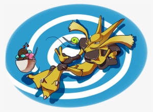 Scooping Alakazam - Illustration