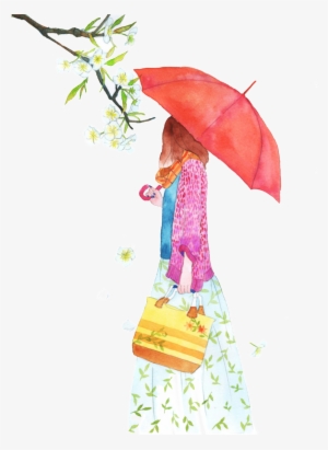 Decorative Pattern Design Of Painted Fairy Tales - Girl