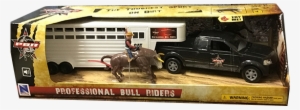 Pbr Truck Trailer And Bull Set - Professional Bull Riders