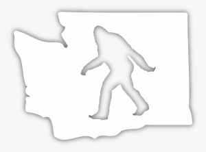 Sasquatch Wa Diecut Sticker - Stickers Northwest Washington Roots Sticker