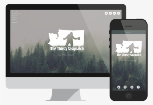 The Thirsty Sasquatch Website Design - Iphone