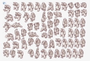 Sasquatch - Spritesheet - Illustration