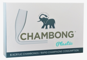 Chambong "plastic" - Chambong (2 Pack) Glassware For Rapid Champagne Consumption.