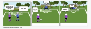 Bermain Sepak Bola - Storyboard Sepak Bola