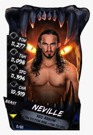 Neville S4 16 Beast - Wwe Supercard Beast Cards