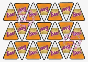 Gold Candy Corn Cupcake Toppers