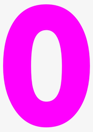 Small - Pink Zero Clipart