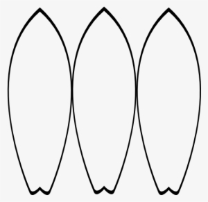 Drawn Surfboard Surf Board - Surf Boards To Color