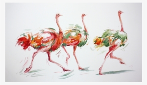 Dancing Trio A2 - Greater Flamingo