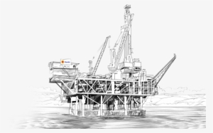 Production, Exploration And Development Of Oil And - Oil And Gas Sketch