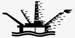 Offshore Oil Derrick And Cranes Image Illustration - Oil Platform