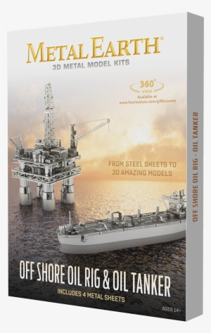 Picture Of Offshore Oil Rig & Oil Tanker Gift Set