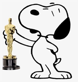 Png Royalty Free Stock Oscar Goes To By Bradsnoopy - Snoopy En Los Oscar