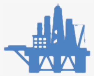 Offshore Installations Are Best Protected By Guidance - Oil Rig Icon Blue