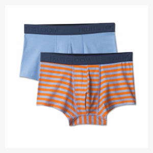 Stretch Cotton Low Rise Prints & Solid Trunk, 2 Pack - Low-rise Pants