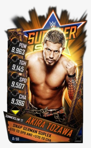 Supercard Akiratozawa S3 15 Summerslam17 - Wwe Supercard Summerslam 17 Cards
