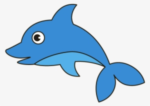 28 Collection Of Dolphin Fish Drawing - Dolphin Cartoon Easy To Draw