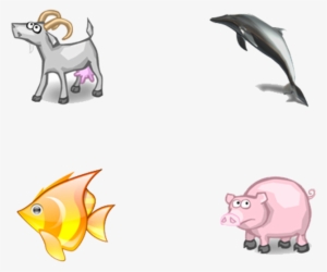 Cartoon Hand Drawn Animal Icons - Goat