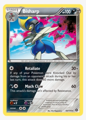 Xy Steam Siege Launches August 3rd - Pokemon Shiny Bisharp Card