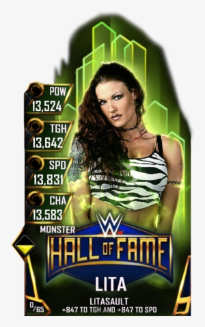 Lita S4 17 Monster Halloffame - Wwe Supercard Monster Hall Of Fame