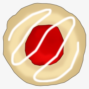 Graphic Transparent Or Strawberry Thumbprint Cookie - Red Cookie Clip Art