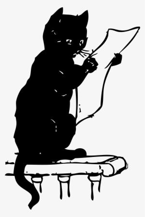 This Free Icons Png Design Of Cat Reading