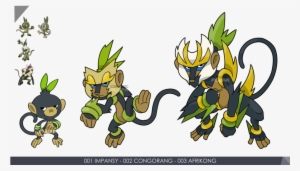 Grass Monkey Starter Pokemon