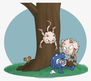 Pokemon 060 And - Pokemon Primeape And Mankey