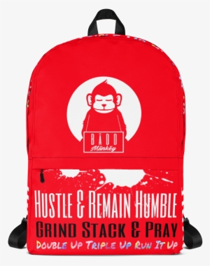 Hustle & Remain Humble Backpack - Backpack